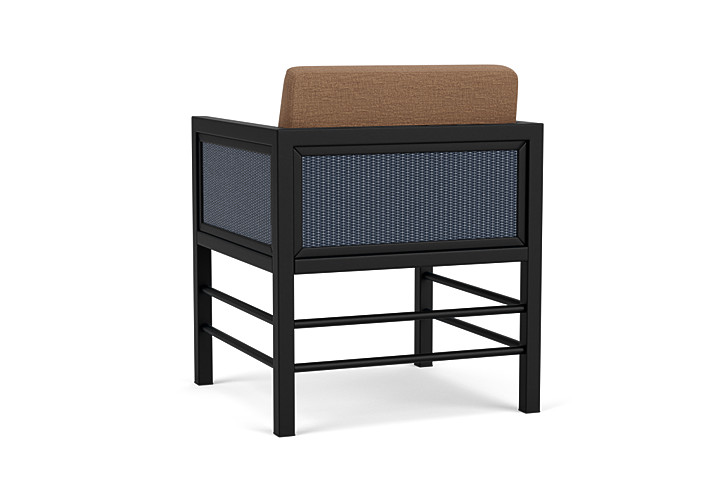 Lloyd Flanders™ Southport Dining Armchair - Denim Blue, Canvas Natural