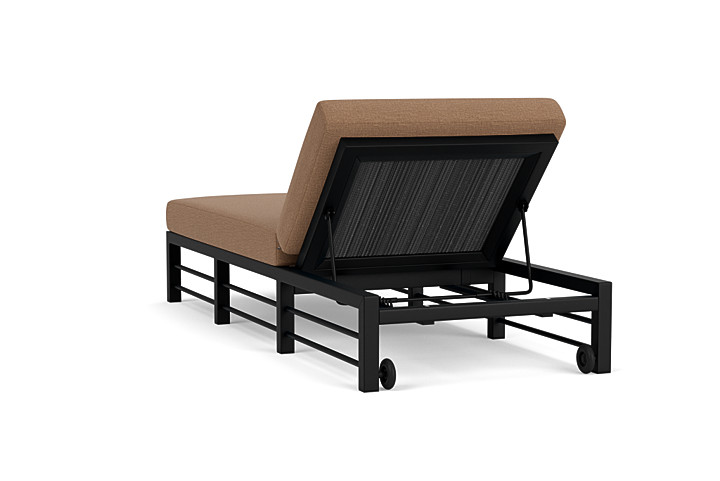 Lloyd Flanders™ Southport Chaise  - Charcoal, Canvas Natural