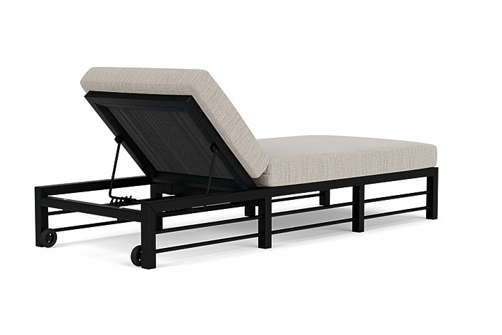 Lloyd Flanders™ Southport Chaise  - Charcoal, Callen Celadon