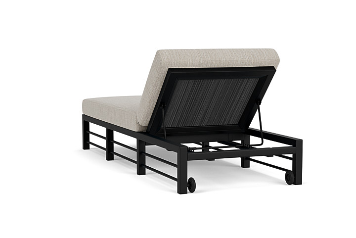 Lloyd Flanders™ Southport Chaise  - Charcoal, Callen Celadon