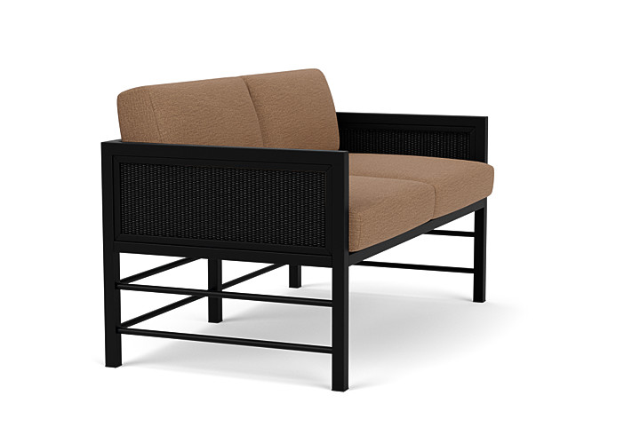 Lloyd Flanders™ Southport Loveseat - Ebony, Canvas Natural