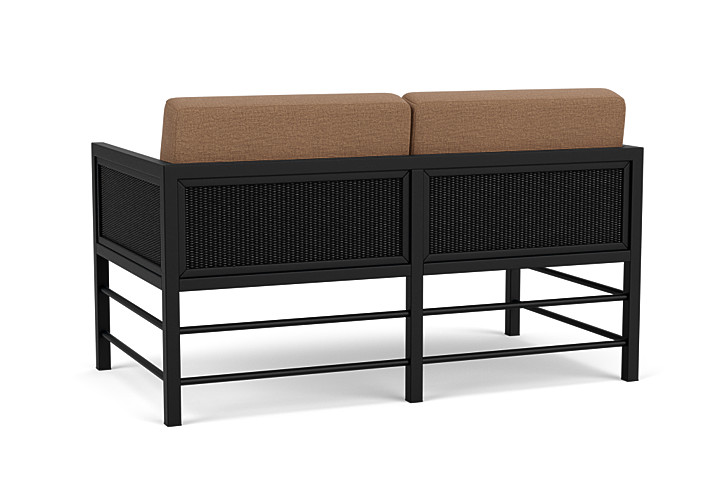 Lloyd Flanders™ Southport Loveseat - Ebony, Canvas Natural