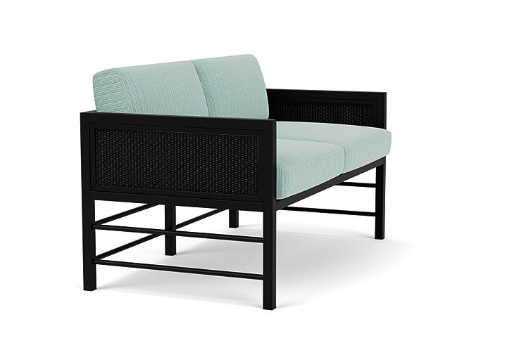 Lloyd Flanders™ Southport Loveseat - Ebony, Unearth Dew