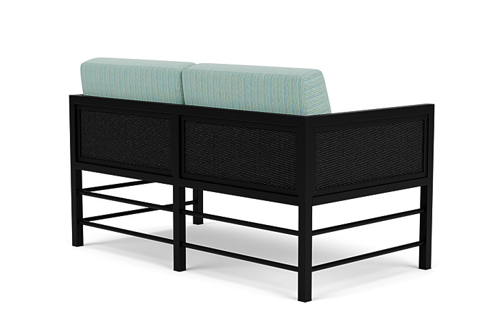 Lloyd Flanders™ Southport Loveseat - Ebony, Unearth Dew