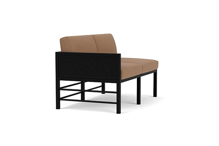 Lloyd Flanders™ Southport Right Arm Loveseat - Ebony, Canvas Natural