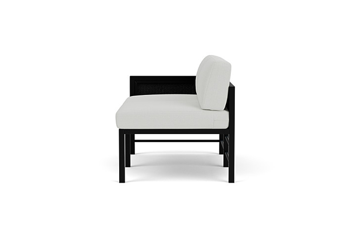 Lloyd Flanders™ Southport Right Arm Loveseat - Ebony, Loveboat Mint