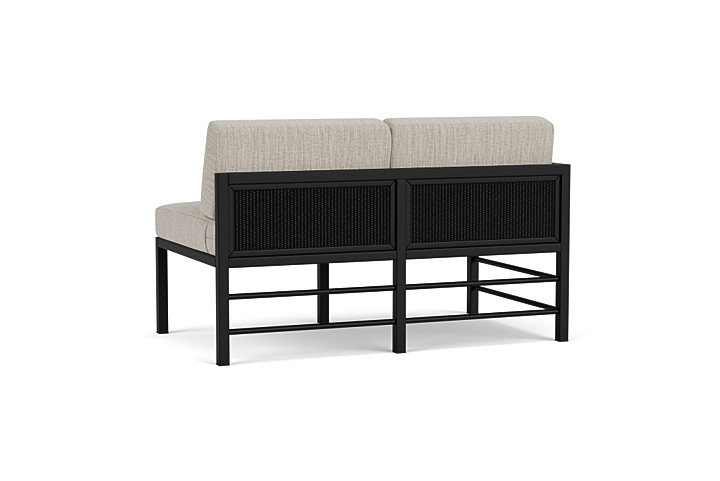 Lloyd Flanders™ Southport Right Arm Loveseat - Ebony, Callen Celadon