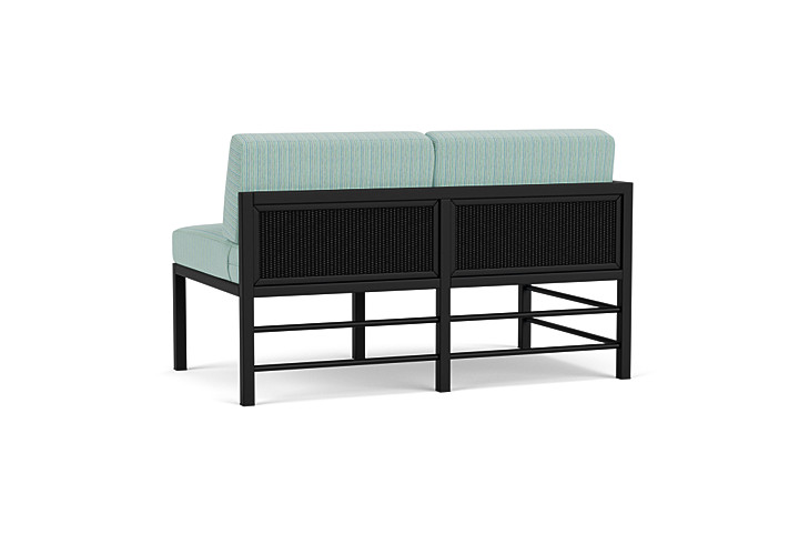 Lloyd Flanders™ Southport Right Arm Loveseat - Ebony, Unearth Dew