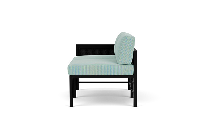 Lloyd Flanders™ Southport Right Arm Loveseat - Ebony, Unearth Dew