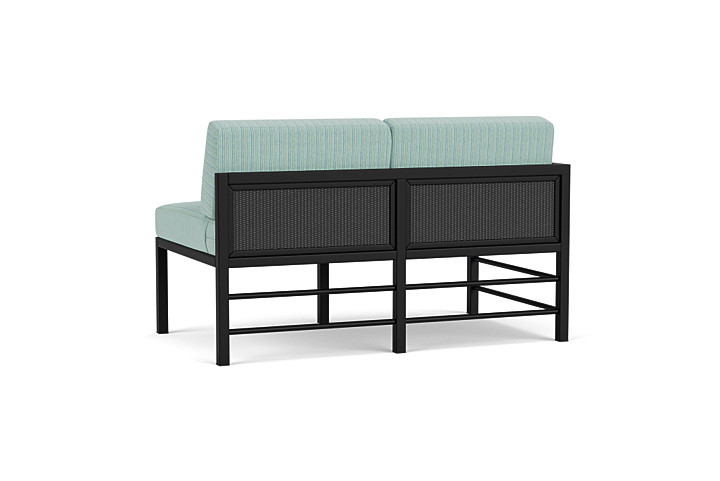 Lloyd Flanders™ Southport Right Arm Loveseat - Charcoal, Unearth Dew