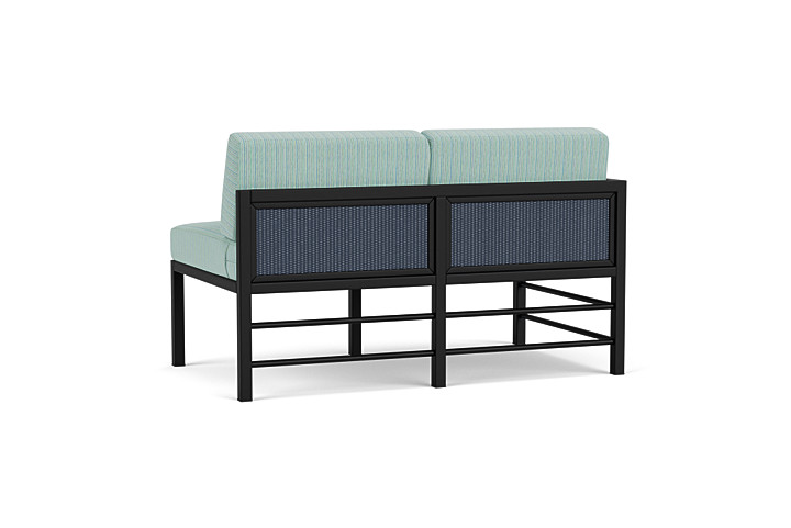 Lloyd Flanders™ Southport Right Arm Loveseat - Denim Blue, Unearth Dew