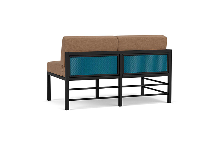 Lloyd Flanders™ Southport Right Arm Loveseat - Peacock, Canvas Natural