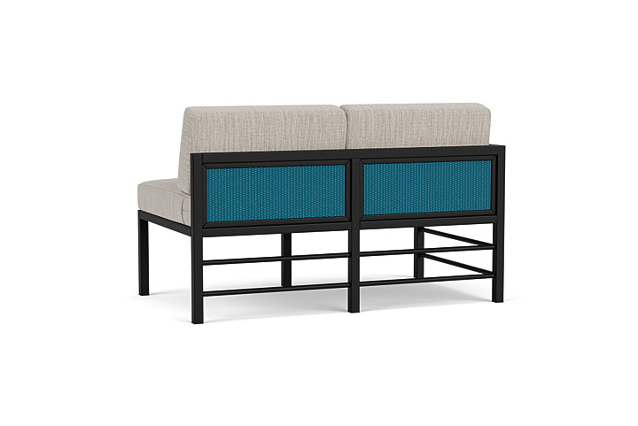 Lloyd Flanders™ Southport Right Arm Loveseat - Peacock, Callen Celadon