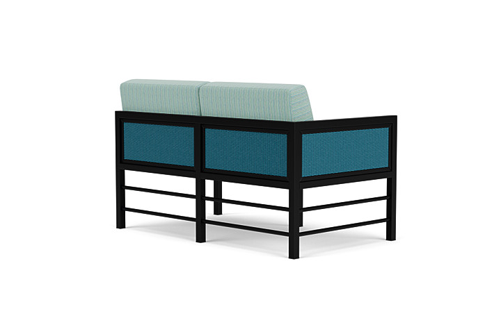 Lloyd Flanders™ Southport Right Arm Loveseat - Peacock, Unearth Dew