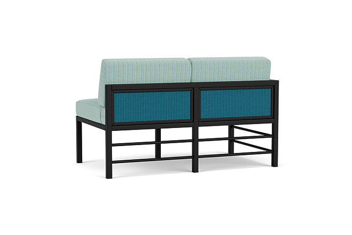 Lloyd Flanders™ Southport Right Arm Loveseat - Peacock, Unearth Dew