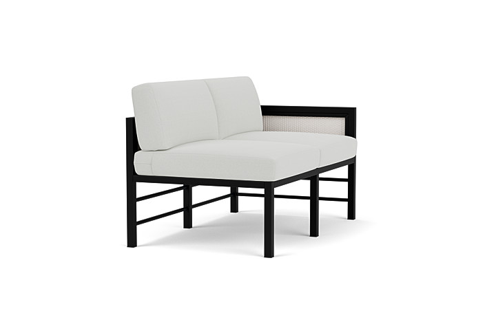 Lloyd Flanders™ Southport Left Arm Loveseat - White, Loveboat Mint