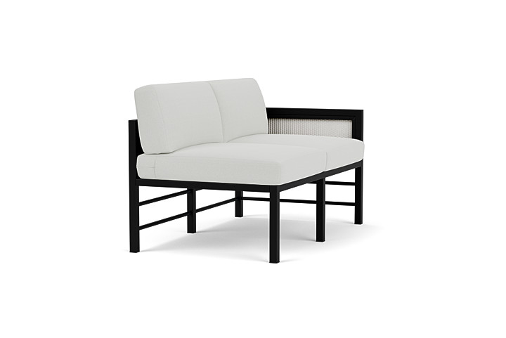 Lloyd Flanders™ Southport Left Arm Loveseat - Matte White, Loveboat Mint