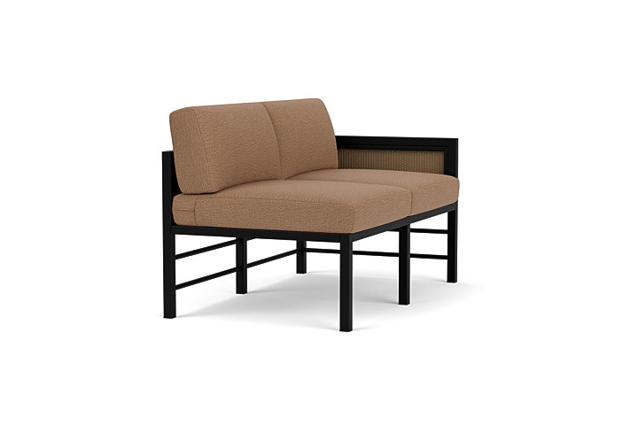 Lloyd Flanders™ Southport Left Arm Loveseat - Fawn, Canvas Natural