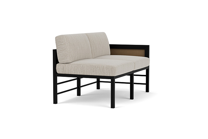 Lloyd Flanders™ Southport Left Arm Loveseat - Fawn, Callen Celadon