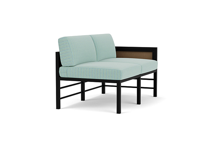 Lloyd Flanders™ Southport Left Arm Loveseat - Fawn, Unearth Dew