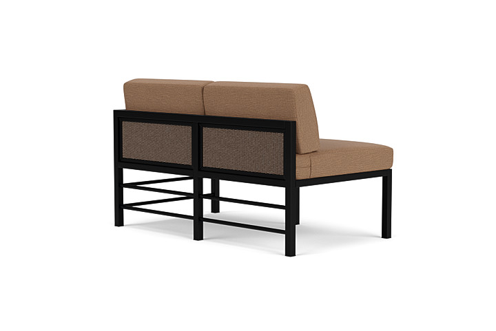 Lloyd Flanders™ Southport Left Arm Loveseat - Bark, Canvas Natural