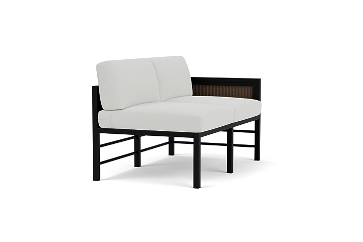 Lloyd Flanders™ Southport Left Arm Loveseat - Bark, Loveboat Mint