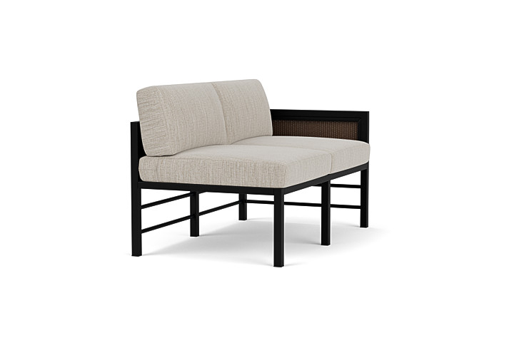 Lloyd Flanders™ Southport Left Arm Loveseat - Bark, Callen Celadon