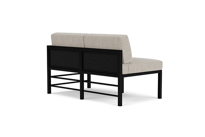 Lloyd Flanders™ Southport Left Arm Loveseat - Ebony, Callen Celadon