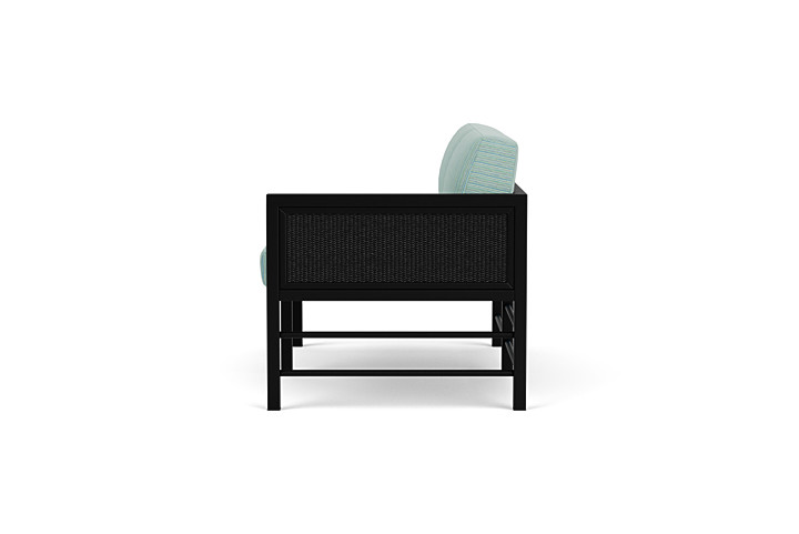 Lloyd Flanders™ Southport Left Arm Loveseat - Ebony, Unearth Dew