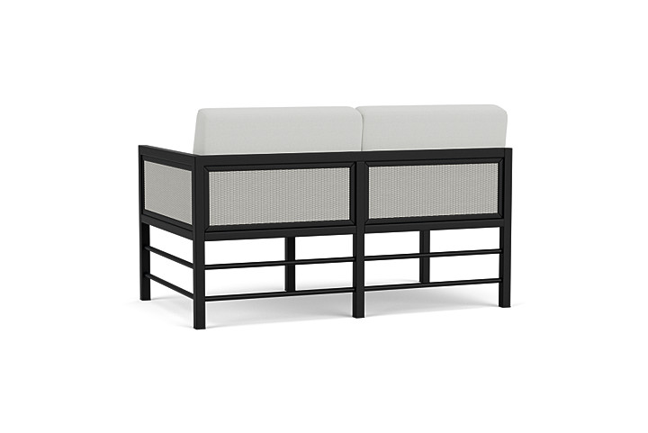 Lloyd Flanders™ Southport Left Arm Loveseat - Platinum, Loveboat Mint