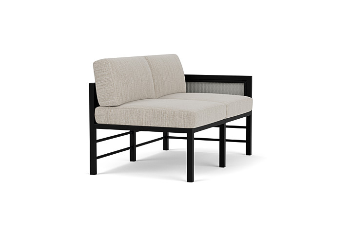 Lloyd Flanders™ Southport Left Arm Loveseat - Platinum, Callen Celadon