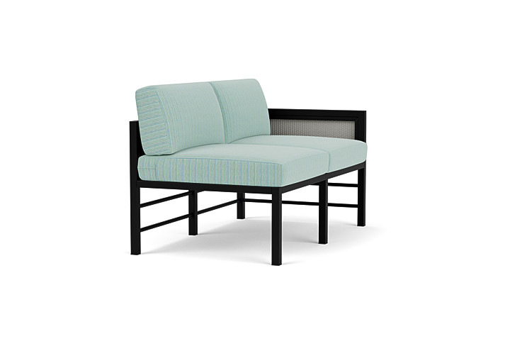 Lloyd Flanders™ Southport Left Arm Loveseat - Platinum, Unearth Dew