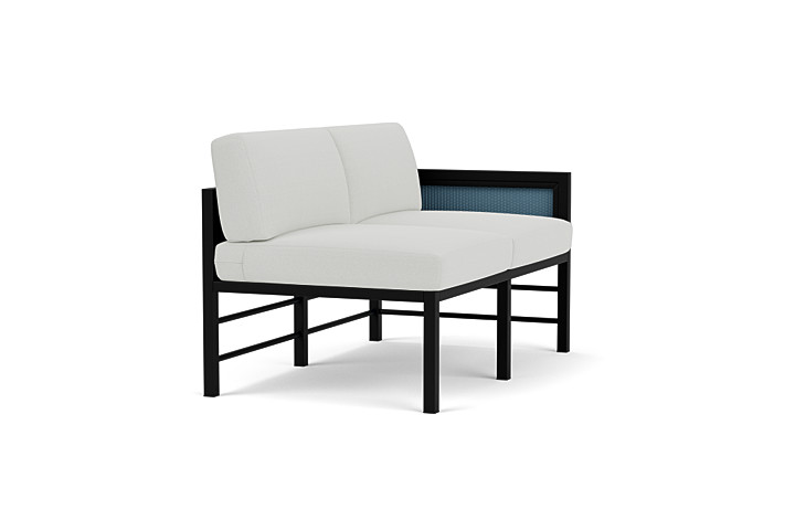 Lloyd Flanders™ Southport Left Arm Loveseat - Stillwater, Loveboat Mint