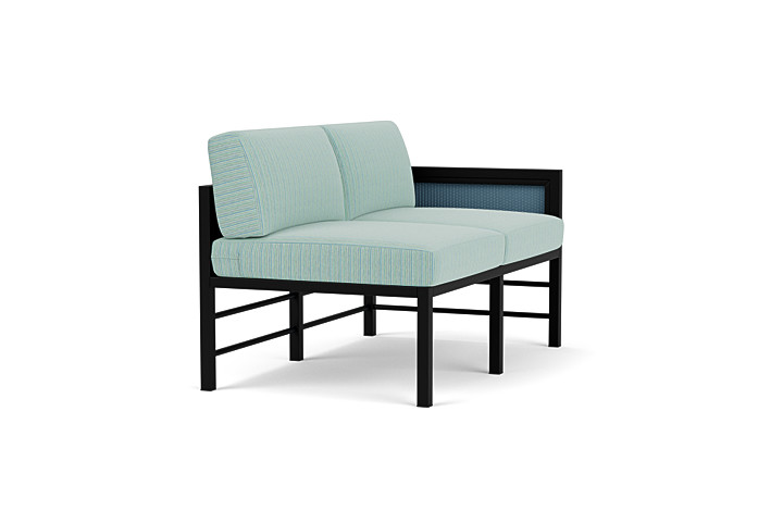 Lloyd Flanders™ Southport Left Arm Loveseat - Stillwater, Unearth Dew