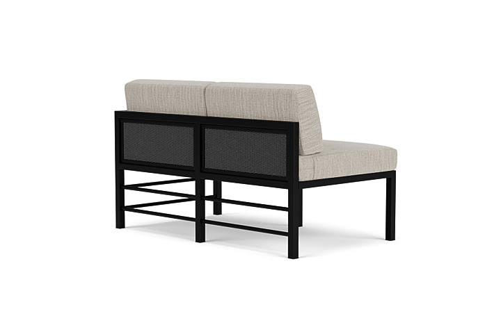 Lloyd Flanders™ Southport Left Arm Loveseat - Charcoal, Callen Celadon