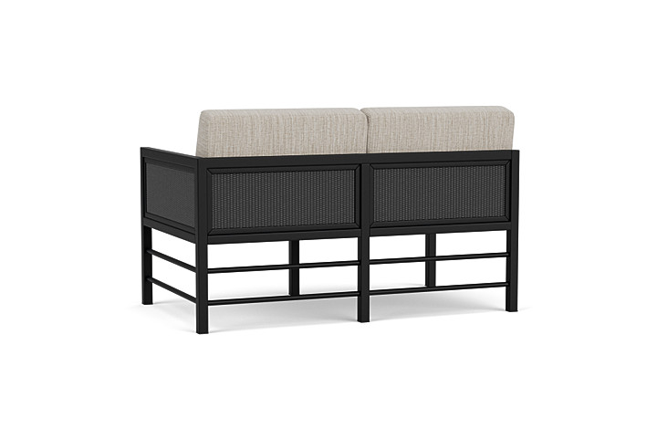 Lloyd Flanders™ Southport Left Arm Loveseat - Charcoal, Callen Celadon