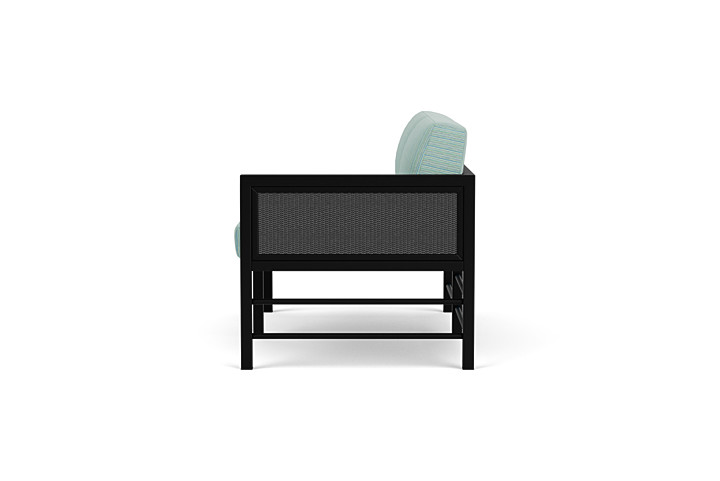 Lloyd Flanders™ Southport Left Arm Loveseat - Charcoal, Unearth Dew