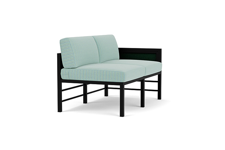 Lloyd Flanders™ Southport Left Arm Loveseat - Woodland, Unearth Dew