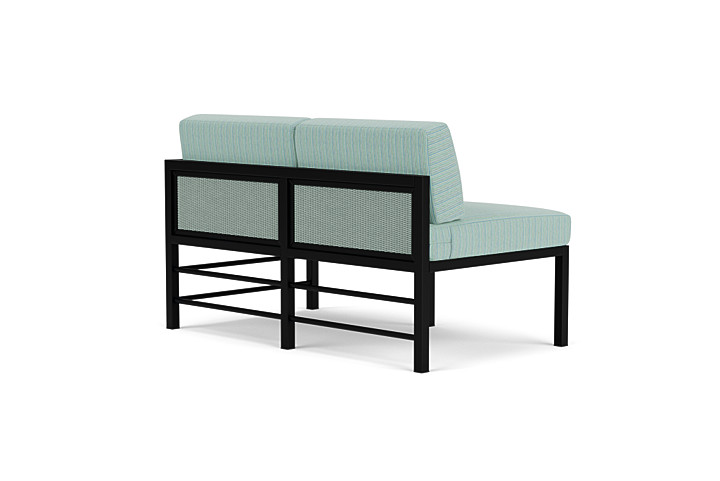 Lloyd Flanders™ Southport Left Arm Loveseat - Sea Glass, Unearth Dew