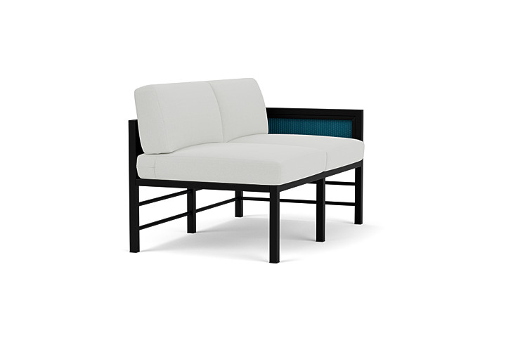 Lloyd Flanders™ Southport Left Arm Loveseat - Peacock, Loveboat Mint