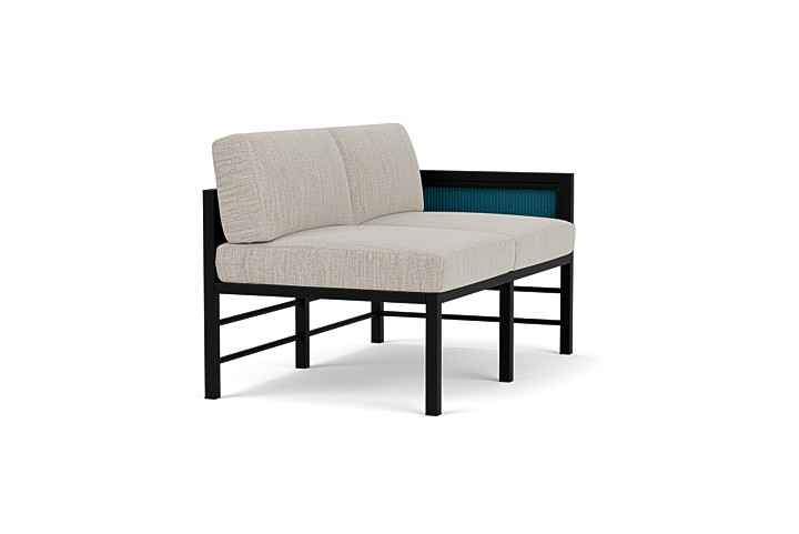 Lloyd Flanders™ Southport Left Arm Loveseat - Peacock, Callen Celadon