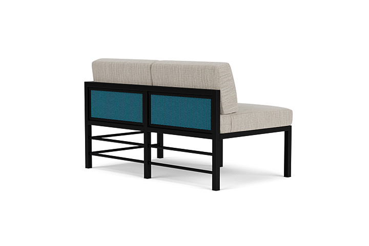 Lloyd Flanders™ Southport Left Arm Loveseat - Peacock, Callen Celadon