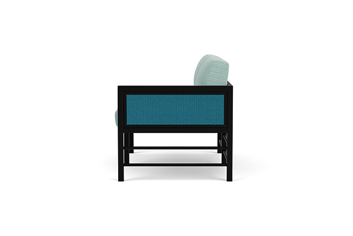 Lloyd Flanders™ Southport Left Arm Loveseat - Peacock, Unearth Dew