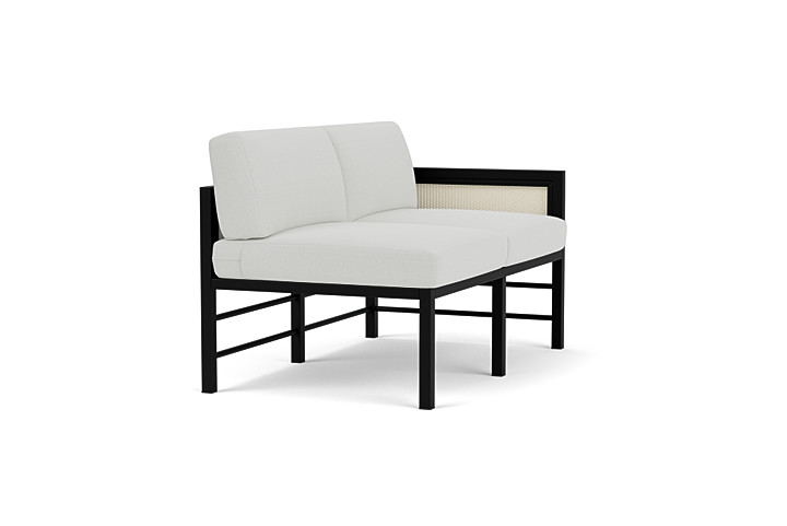 Lloyd Flanders™ Southport Left Arm Loveseat - Ivory, Loveboat Mint