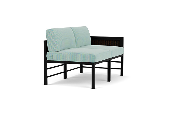 Lloyd Flanders™ Southport Left Arm Loveseat - Mink, Unearth Dew