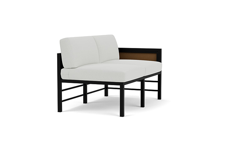 Lloyd Flanders™ Southport Left Arm Loveseat - Hickory, Loveboat Mint