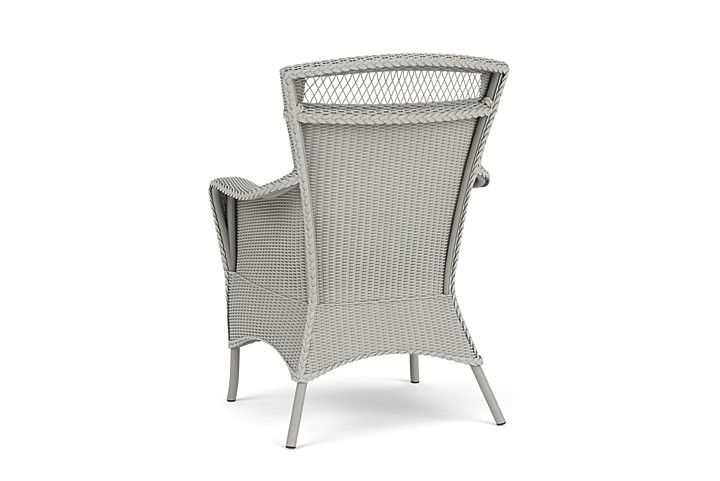 Lloyd Flanders™ Loom Dining Armchair - Platinum