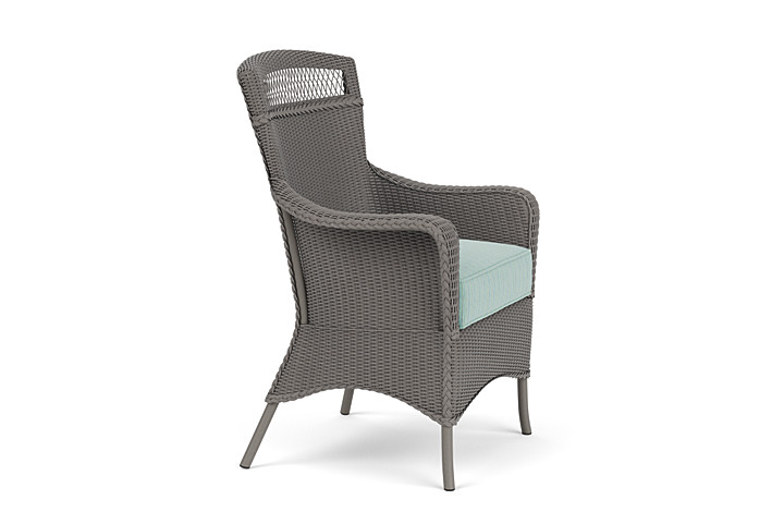 Lloyd Flanders™ Loom Dining Armchair - Pewter