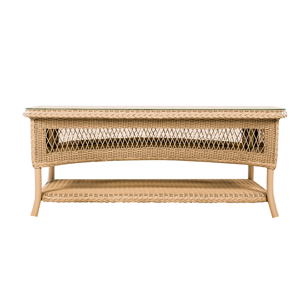 Lloyd Flanders™ Loom 42" Rectangular Cocktail Table - Fawn