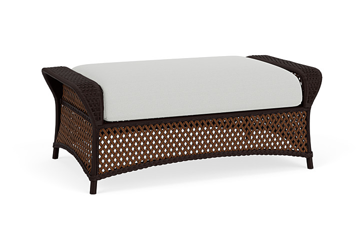 Lloyd Flanders™ Grand Traverse Large Ottoman Loveboat Mint, Caramel